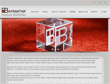 Tablet Screenshot of bayraktarhukuk.com